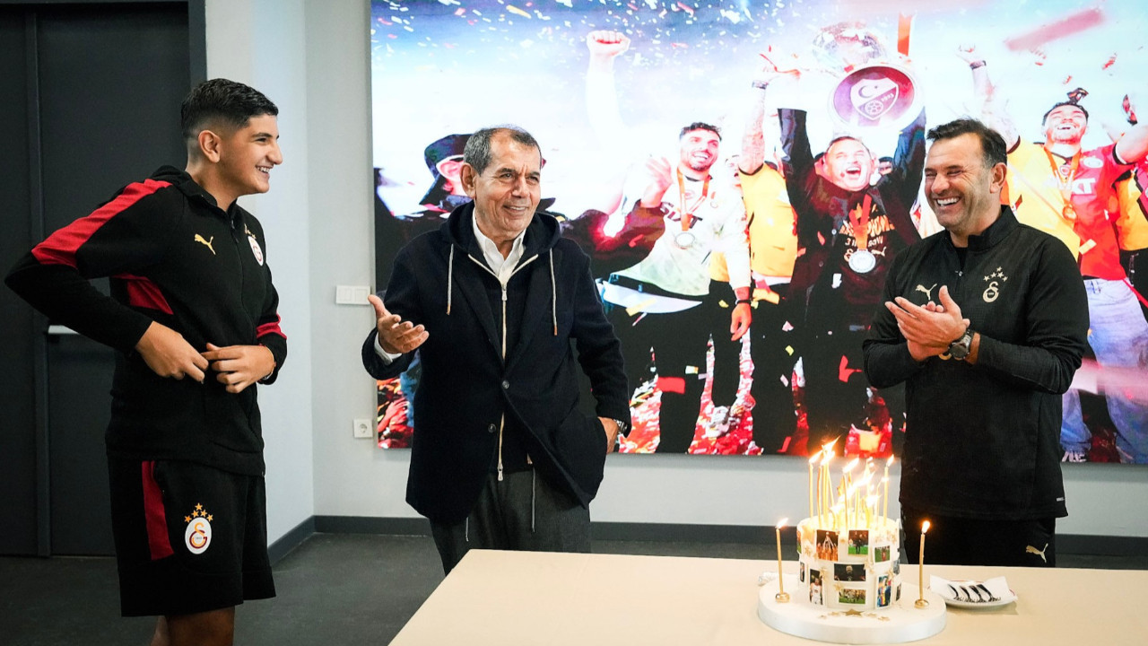 Okan Buruk doğum günü hediyesi istedi! Pastada dikkat çeken detay