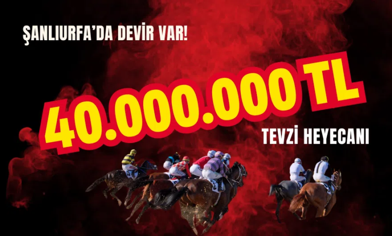 Şanlıurfa Hipodromu’nda Altılı Ganyan İkramiyesi 40 Milyon Şanlıurfa Hipodromu’nda Altılı Ganyan İkramiyesi 40 Milyon