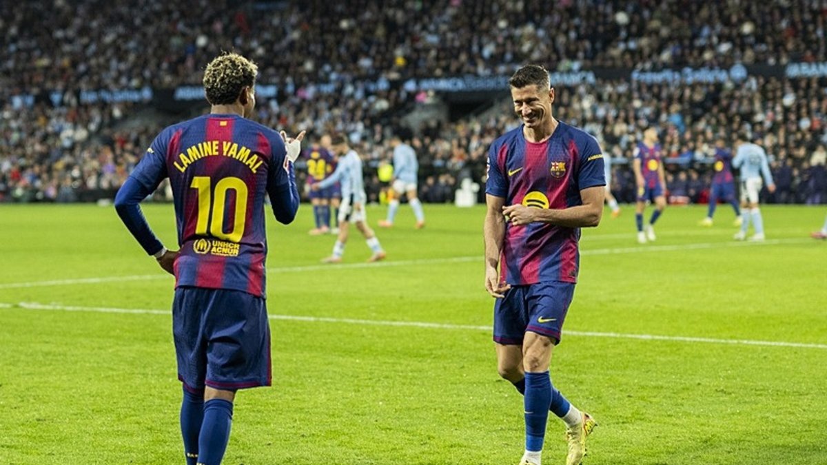 Barcelona, Lewandowski ve Yamal ile Deplasmanda Galip Geldi Barcelona, Lewandowski ve Yamal ile Deplasmanda Galip Geldi